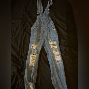 Distressed Overalls